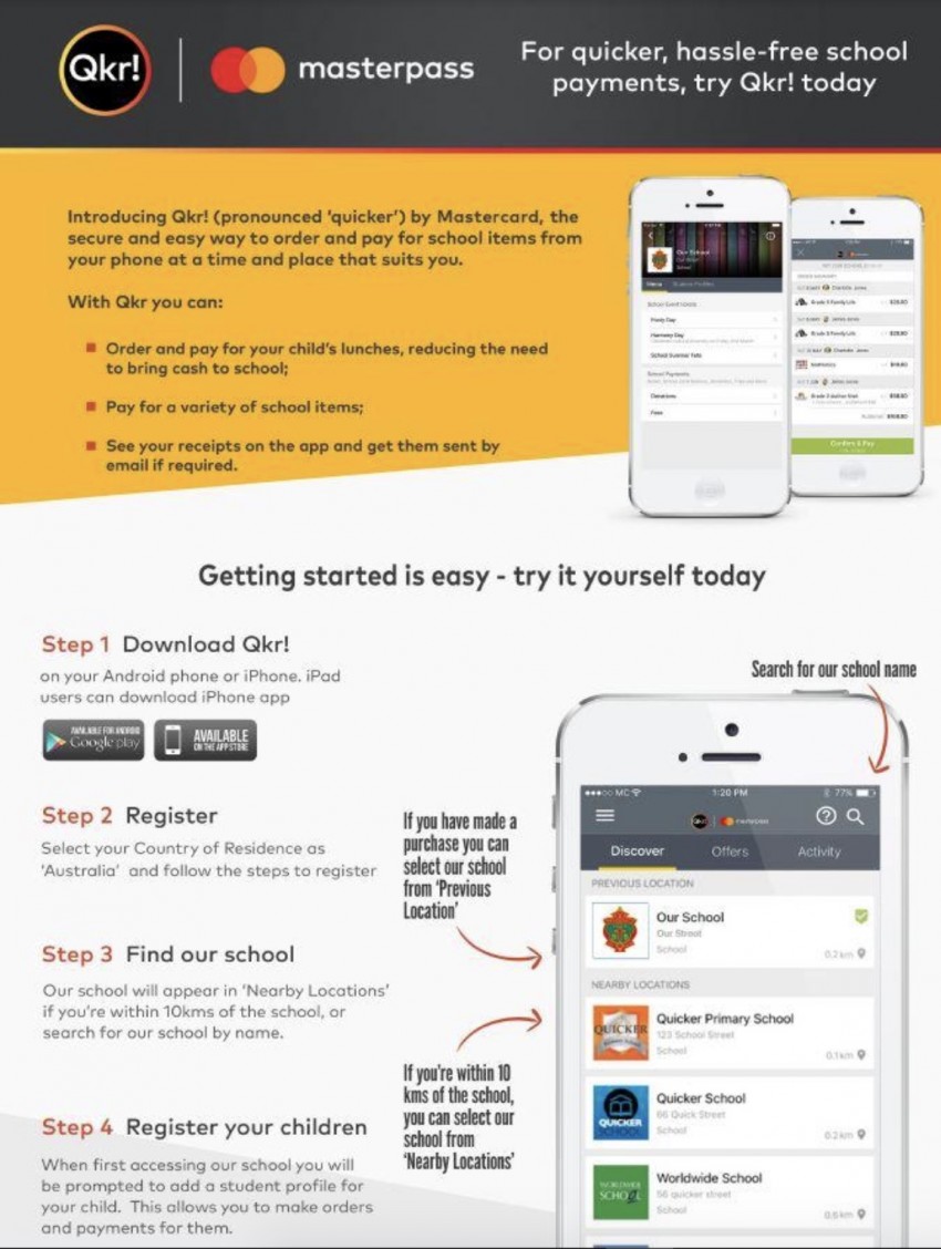 SBG Qkr App Instructions